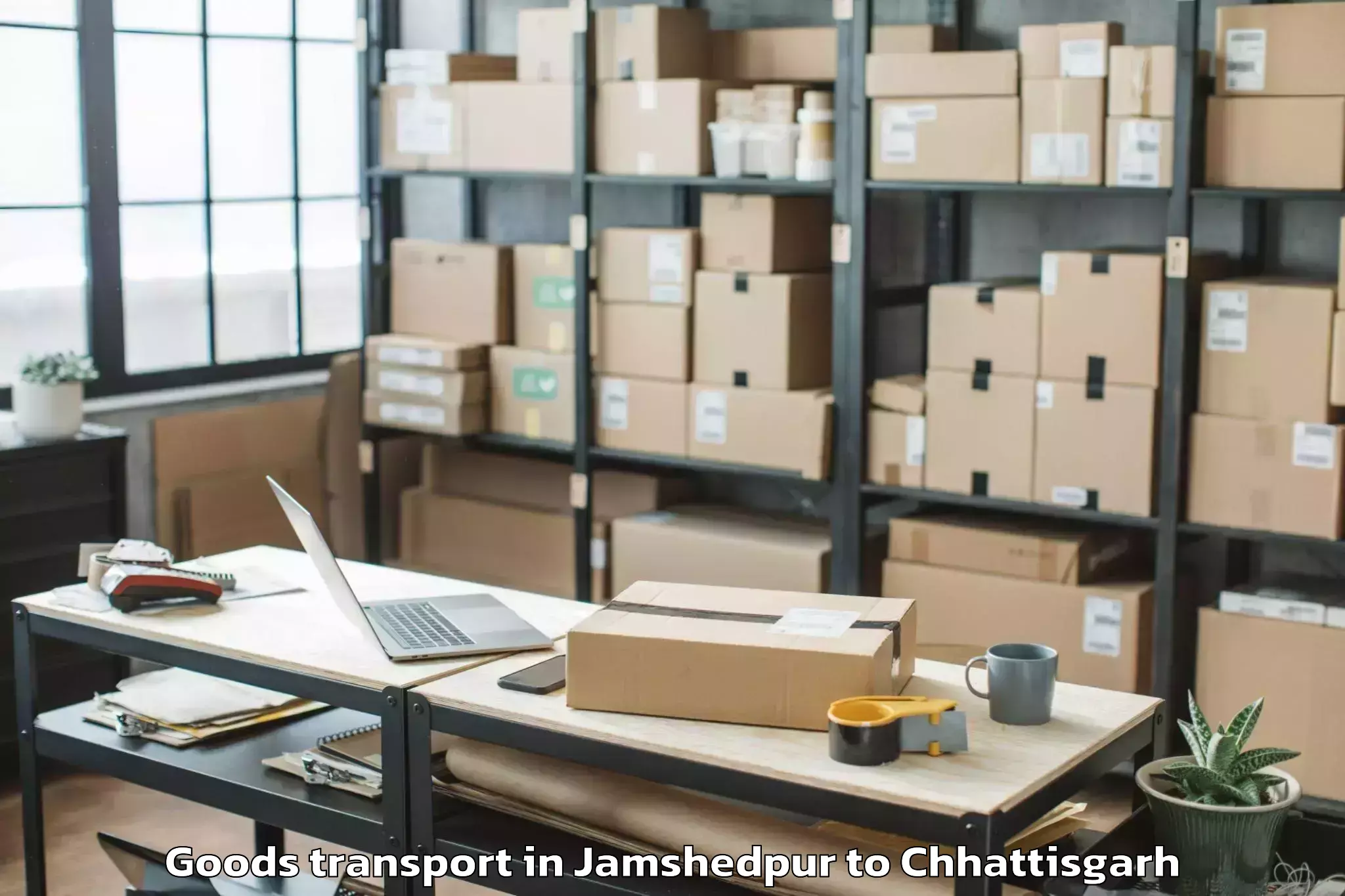 Easy Jamshedpur to Nawagarh Goods Transport Booking